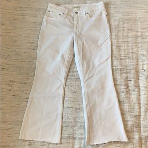 Madewell Cali Demi Boot Size 27 Petite Tile White